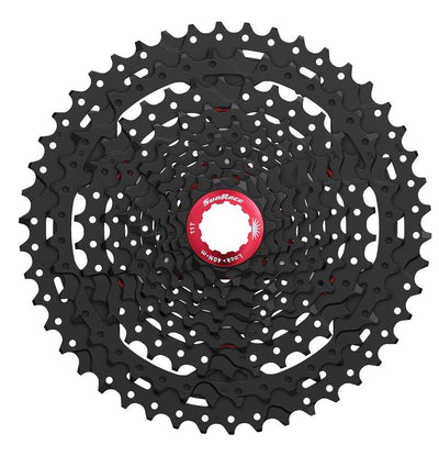 Sunrace Cassette 10 speed CS-MX3 11-46T zwart rood