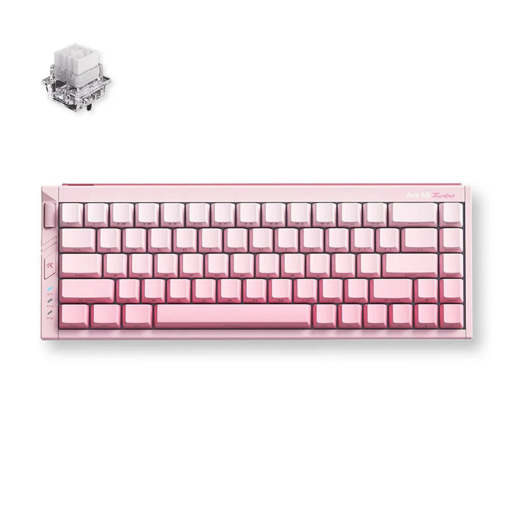 Mchose ace 68 turbo he magn.mtai pink us, tastiera da gioco (layout us)