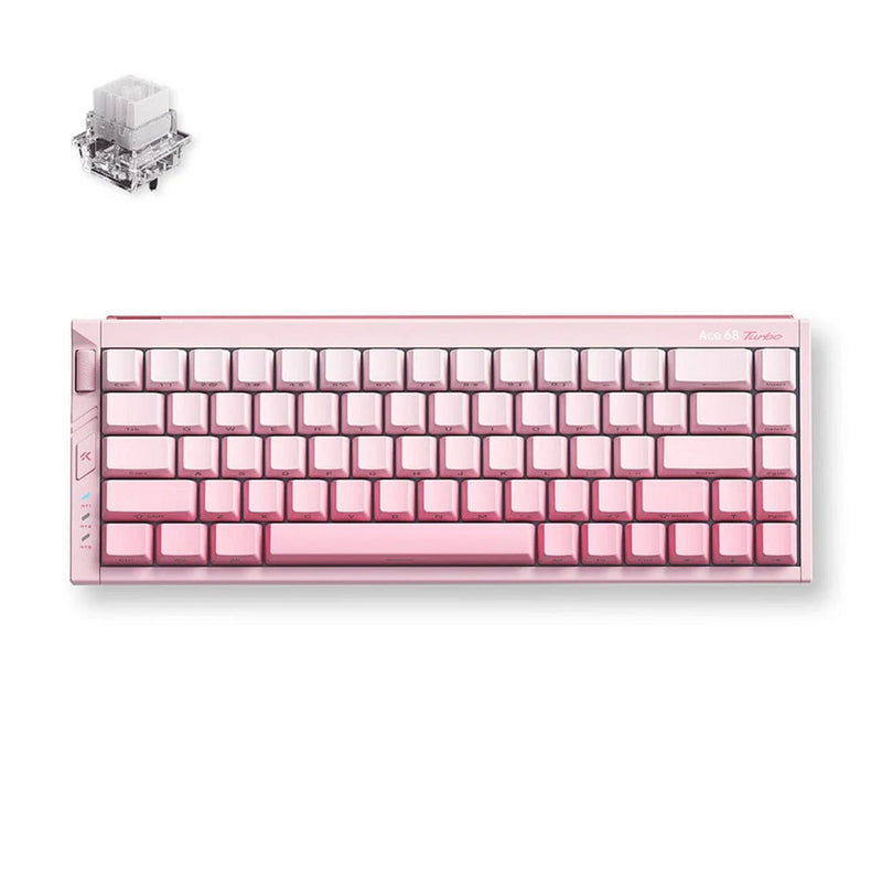 Mchose ace 68 turbo he magn.mtai pink us, tastiera da gioco (layout us)