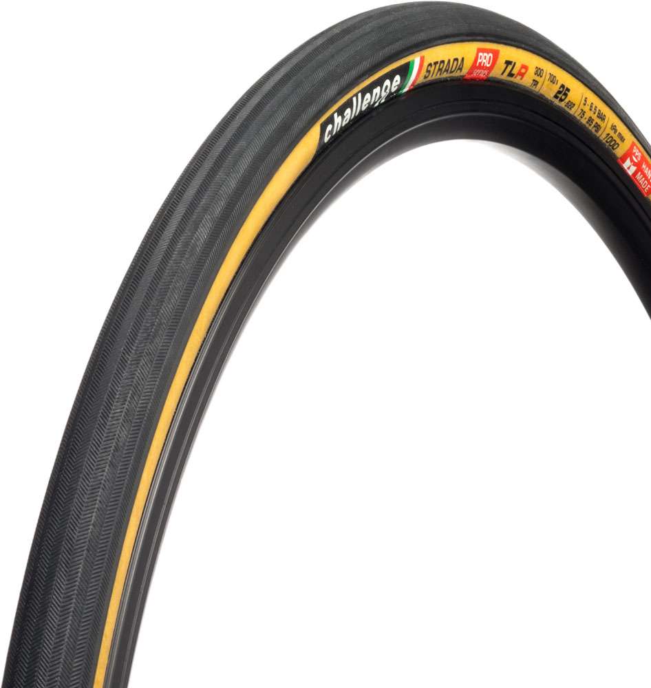 Challenge - strada pro ot tlr 700x25c zwart bruin