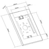 Neomounts wl15-650wh1 wand tablethouder wandmontage (wit)