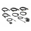 Delock displayport 1.4 kvm switch, 8k 60hz, usb 3.2 gen 1, audio kvm-switch (grijs zwart)