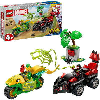 Lego Lego Spidey 11198 Spin ed elettro inseguimento con veicoli di dinosauro