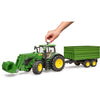 Bruder John Deere 7R 350 con caricatore anteriore e Transportaanha