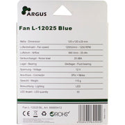 Inter-tech l-12025 120x120x25mm case fan (zwart blauw, 120 x 120 x 25 mm) - afbeelding 4