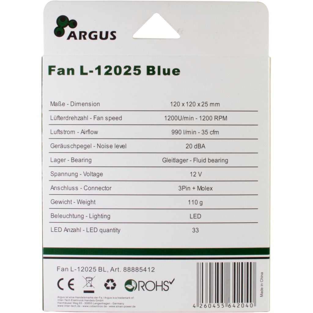 Inter-Tech L-12025 120x120x25 mm