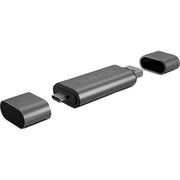 Icy box ib-cr200-c externe cardreader met multi-usb connector kaartlezer (antraciet) - afbeelding 2