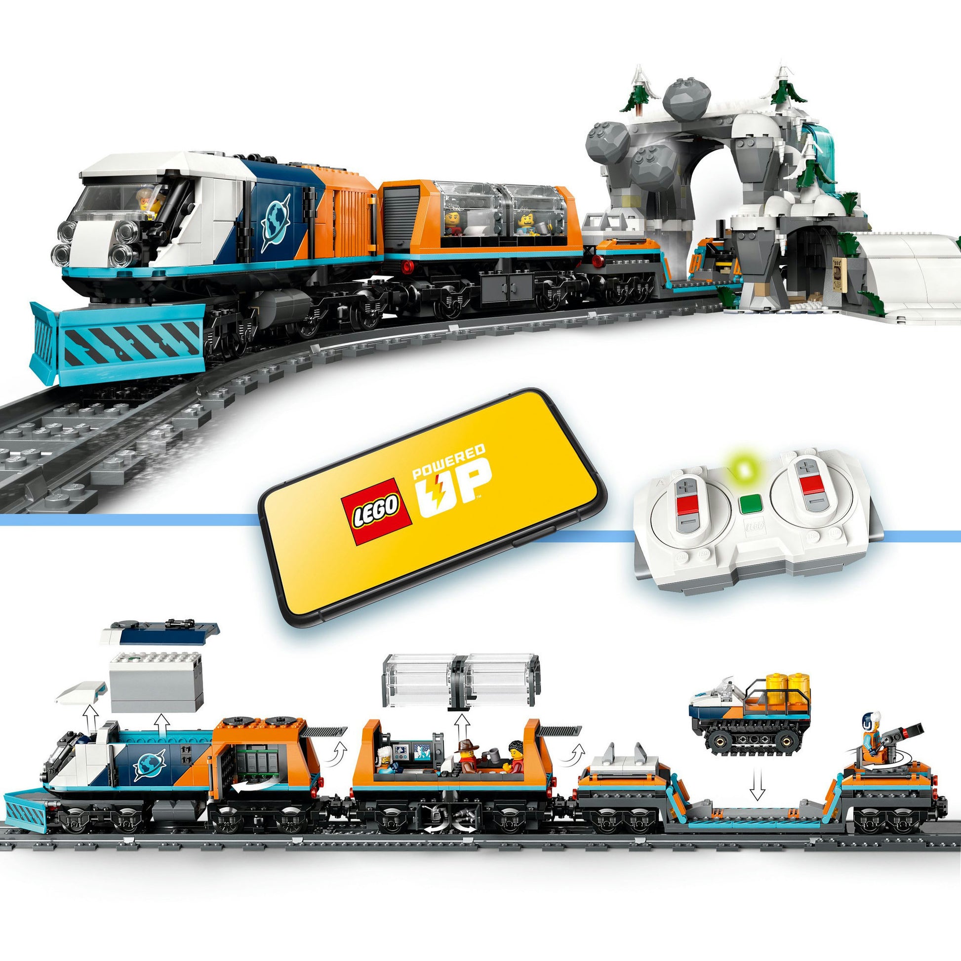 Lego city - onderzoekstrein op de noordpool constructiespeelgoed (60470)