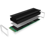 Icy box ib-m2hs-70 heatsink (zwart, ondersteunt m.2 2280 ssd) - afbeelding 2