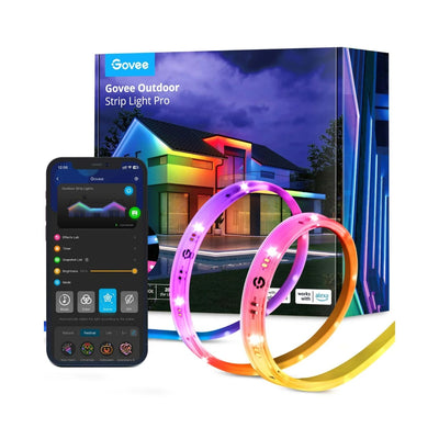 Tira LED de exterior Govee rgbicww (10 metros, WiFi 2,4ghz, Bluetooth)