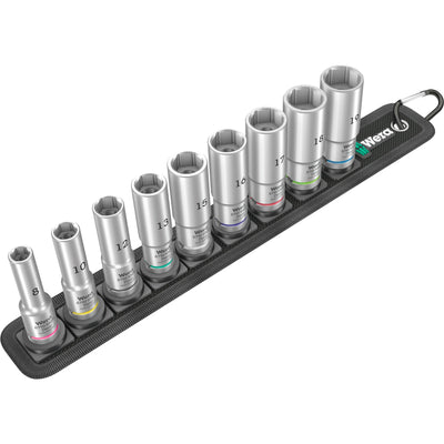 Waa Belt B Deep 1 caps set, with 3 8 drive, 9