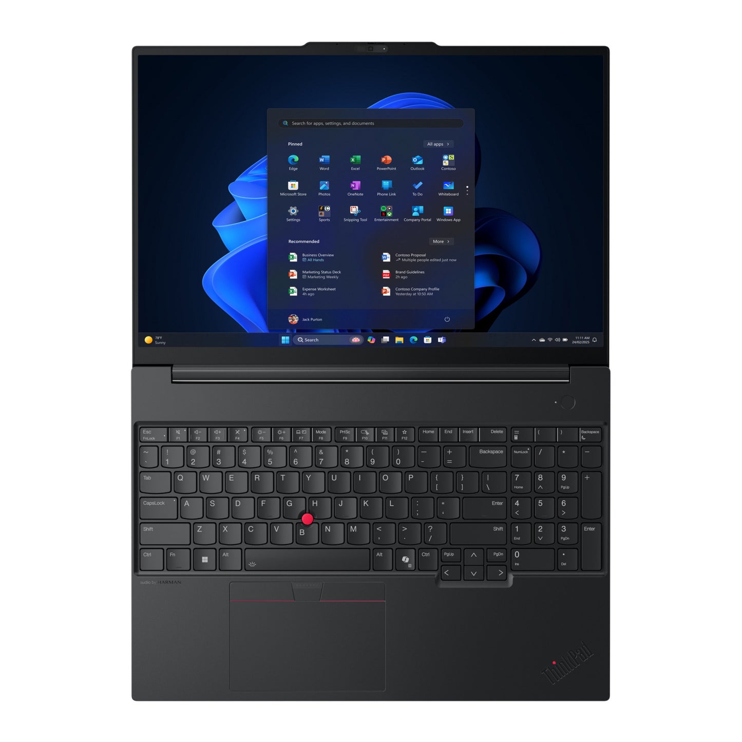 Laptop Lenovo thinkpad e16 gen 3 amd (21st005xmh) 16 (nero | ryzen 7 250 | radeon 780m | 32 GB | 1 TB SSD)