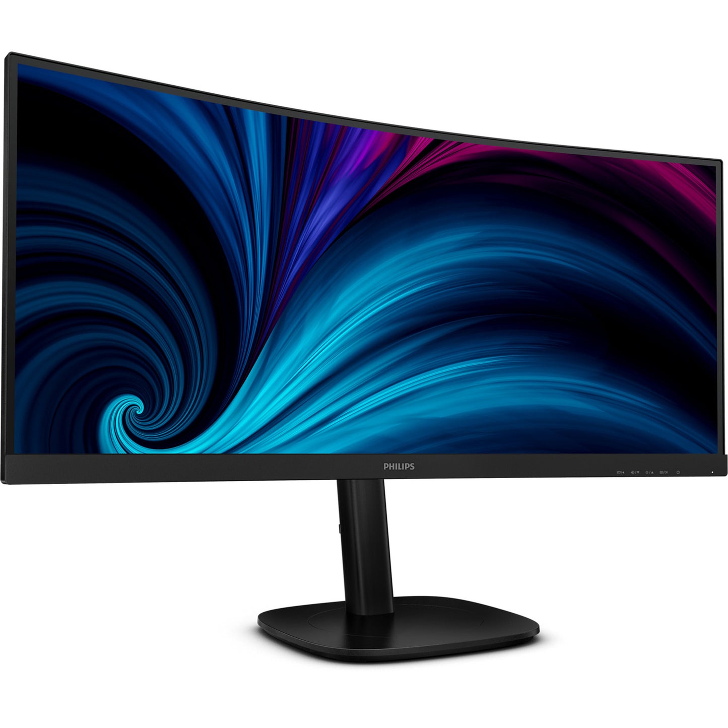 Philips 34b2u3600c 34 curved ultrawide monitor (zwart, hdmi, displayport, 4x usb-a, usb-b, usb-c, rj-45)