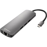 Sharkoon usb 3.0 type c combo adapter dockingstation (donkergrijs) - afbeelding 2