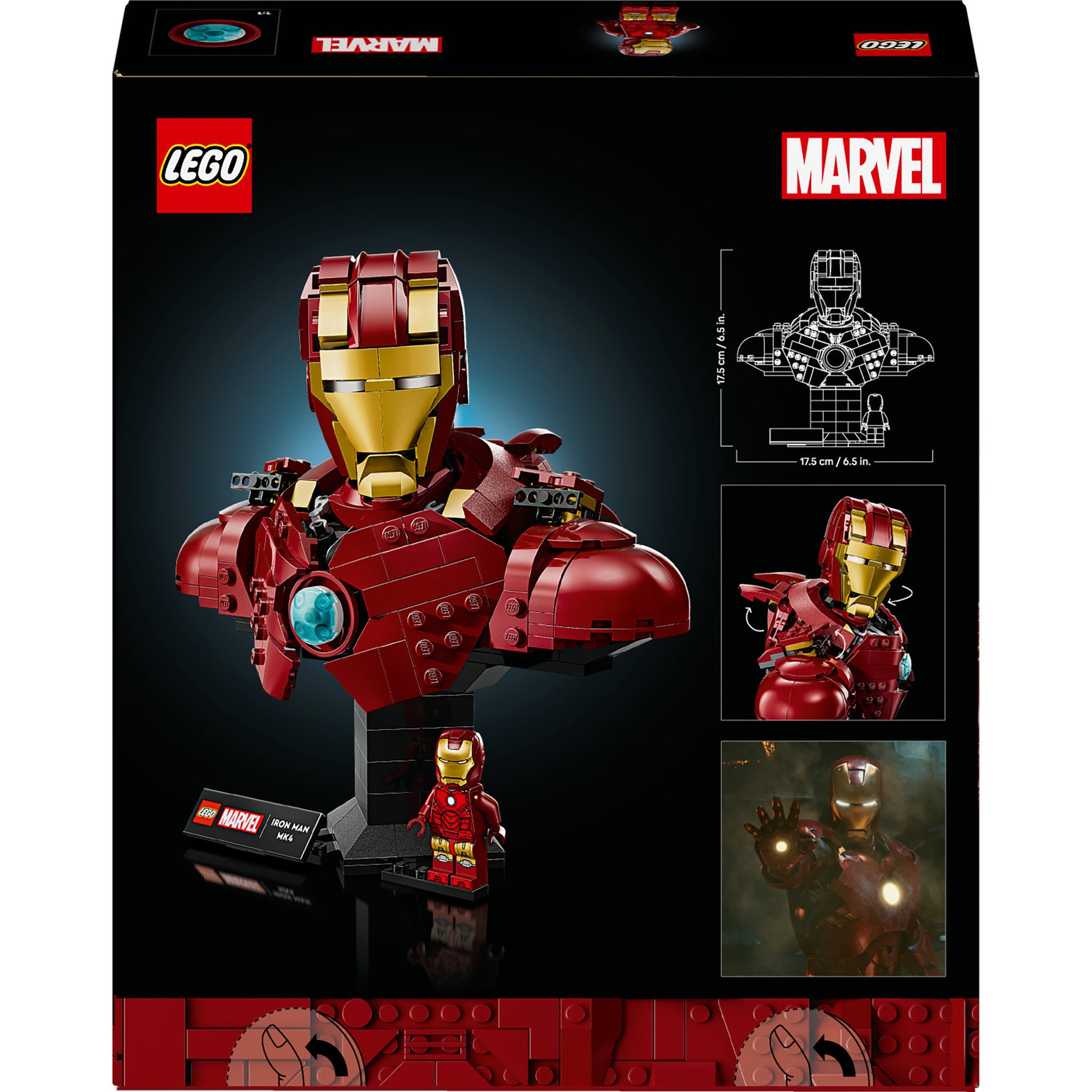 Lego marvel iron man mk4 buste - 76327