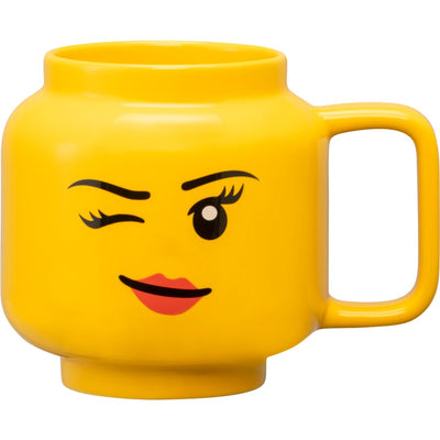 Habitación Copenhague LEGO Ceramic Mug Winking Girls Head, Groo