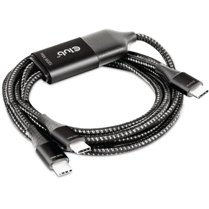 Club 3D USB Type-C, Y Cable de carga a 2x USB Type-C