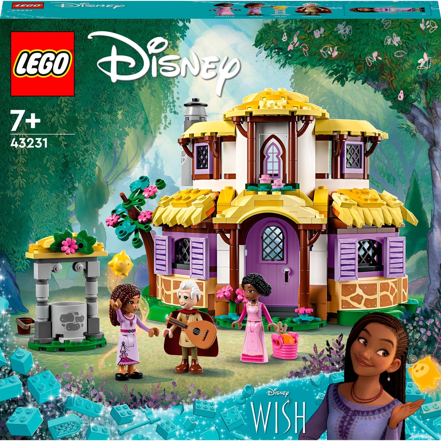Lego Disney - Giocattolo da costruzione della casa di Asha (43231)
