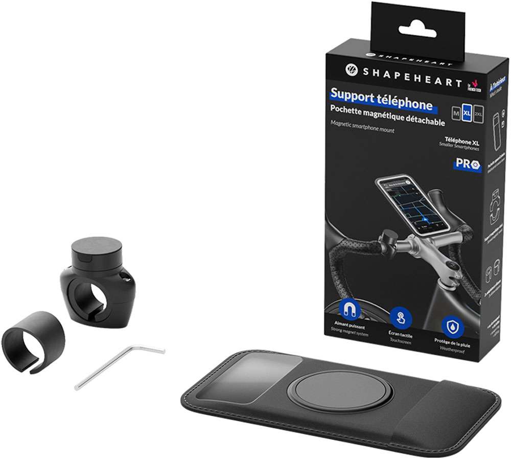 Supporto magnetico per smartphone Pro Shapeheart per manubrio da bici