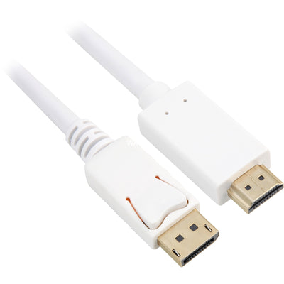 Sharkoon displayport 1.2 > hdmi adapter (white, 1 meter, 4k)