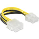 Delock Extension Cable 8 Pin EPS Masculino> Hembra