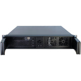 Inter-tech 2u-2098-sl rack behuizing (zwart | 2x usb-a) - afbeelding 2