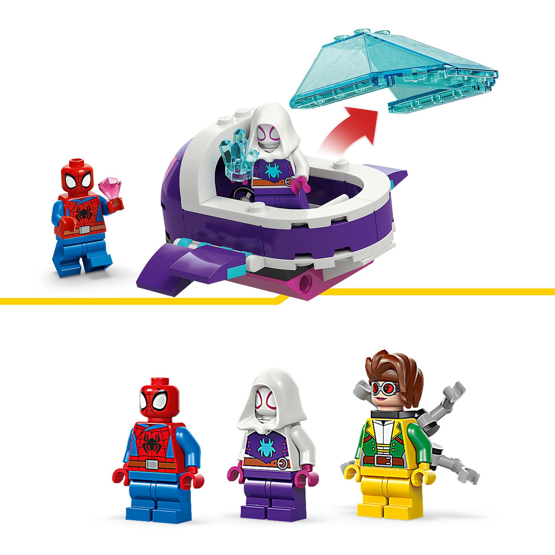 Lego marvel 11207 spidey: vehículos submarinos