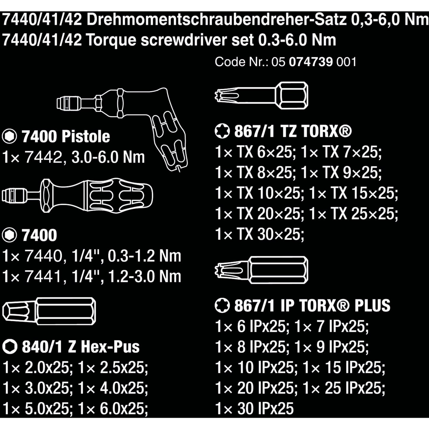 WAA 7440 41 42 KraftForm Moment Driving set 0.3