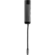 Verbatim usb 3.2 gen 1 multiport hub, usb-c > 2x usb-a + usb-c + hdmi + rj-45 usb-hub (zilver zwart, pd, opladen tot 100 watt) - afbeelding 4