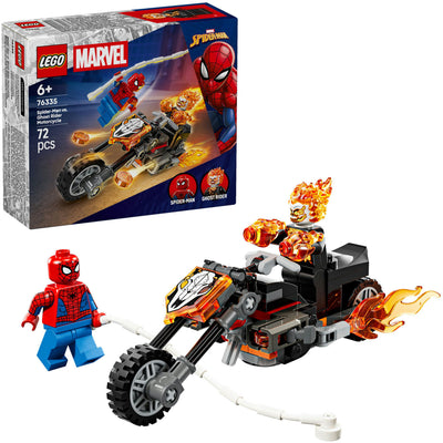 Lego Super Heroes 76335 Marvel Spider-Man contro la motocicletta Ghost Rider