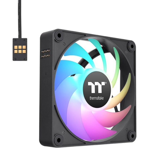Thermaltake ct120 ex argb Sync ventola di raffreddamento per PC (pacchetto da 3 ventole) ventole per case (nero, 3 pezzi, 120 x 120 x 25 mm, pwm)