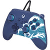 Controlador powera Advantage con cable para xbox series x|s - water wave (azul celeste, xbox series x|s, xbox one, PC)