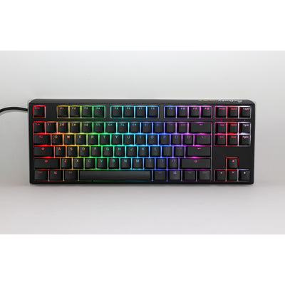 Teclado mecánico Ducky one 3 classic tkl rgb (negro, diseño estadounidense (qwerty), cherry mx speed silver, 80% (tkl), leds rgb, pbt de doble disparo, intercambiable en caliente, mecánica quack)