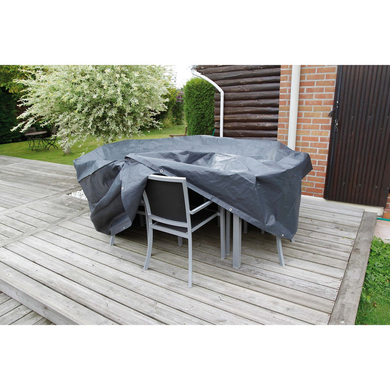 Cubierta protectora de la naturaleza para muebles de jardín redondo