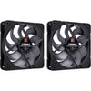 Ventole Noctua nf-a12x25 g2 pwm sx2-pp chromax.black (nero, 2 pezzi, 120 x 120 x 25 mm)