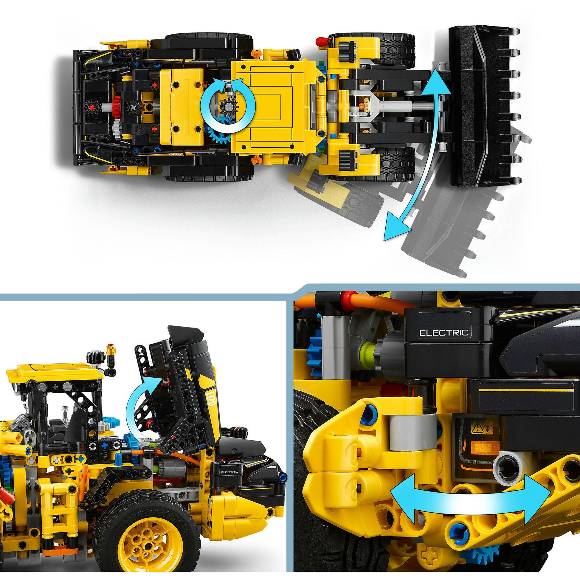 LEGO 42209 Technic Volvo L120 Cargador de ruedas eléctricas