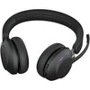Jabra evolve2 65, auricolare stereo on-ear ms (nero, microsoft team, bluetooth)