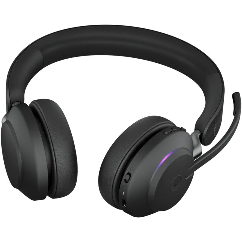 Jabra evolve2 65, auricolare stereo on-ear ms (nero, microsoft team, bluetooth)