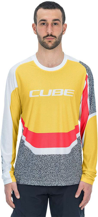 Cube vertex cuello redondo - maillot mtb manga larga