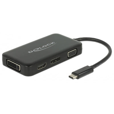 Delock USB-C> VGA HDMI DVI Displayport