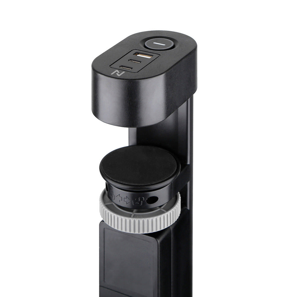 Neomounts DS22-840BL6 SECKE DE ESCRITO CON CLAMP, 1.4 m, interior, tipo F, plástico, negro, entrega de energía