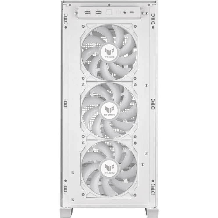 Asus tuf gaming gt302 argb midi tower behuizing (wit | 2x usb-a | 1x usb-c | rgb | tempered glass)