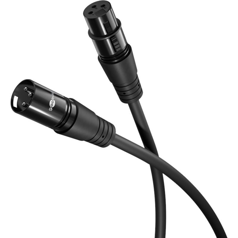 Cable de conexión xlr goobay (negro, 3 metros)