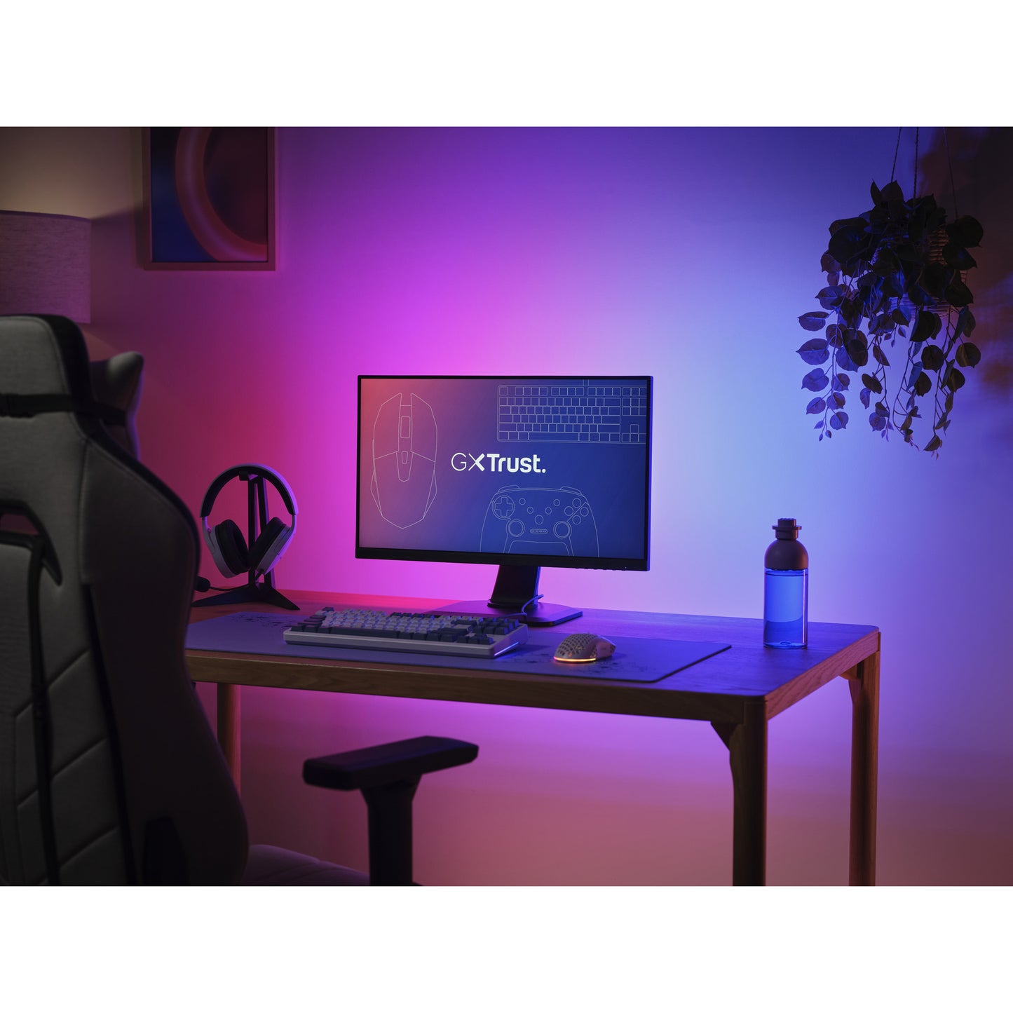 Trust GXT 907 VYBZ RGB Retroiluminación para monitores (Negro)