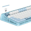 Iqunix og80 wintertide wireless mechanical keyboard (lichtblauw, us lay-out (qwerty), iqunix moonstone, 80% (tkl), rgb leds, hot-swappable, pbt, 2.4ghz | bluetooth 5.1 | usb-c)