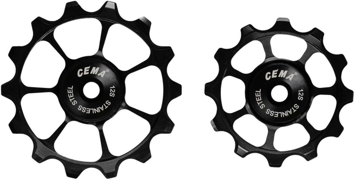 Cema Deraaleur Swies Alu Sram Eagle 12V-RVS-Zwart