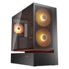 Custodia midi tower Cougar cfv235 mesh (nero | 2x USB-A | 1x USB-C | RGB | vetro temperato)