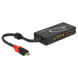 Delock usb-c > hdmi vga adapter (zwart, 0,2 meter) - afbeelding 2