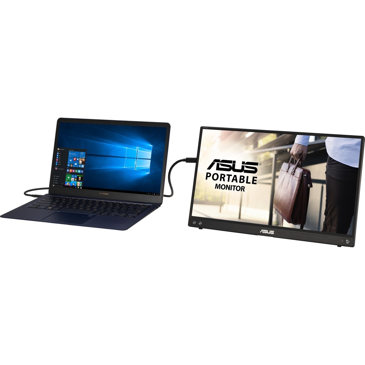 Monitor asus zenscreen mb16acv 16 (negro, usb-c)