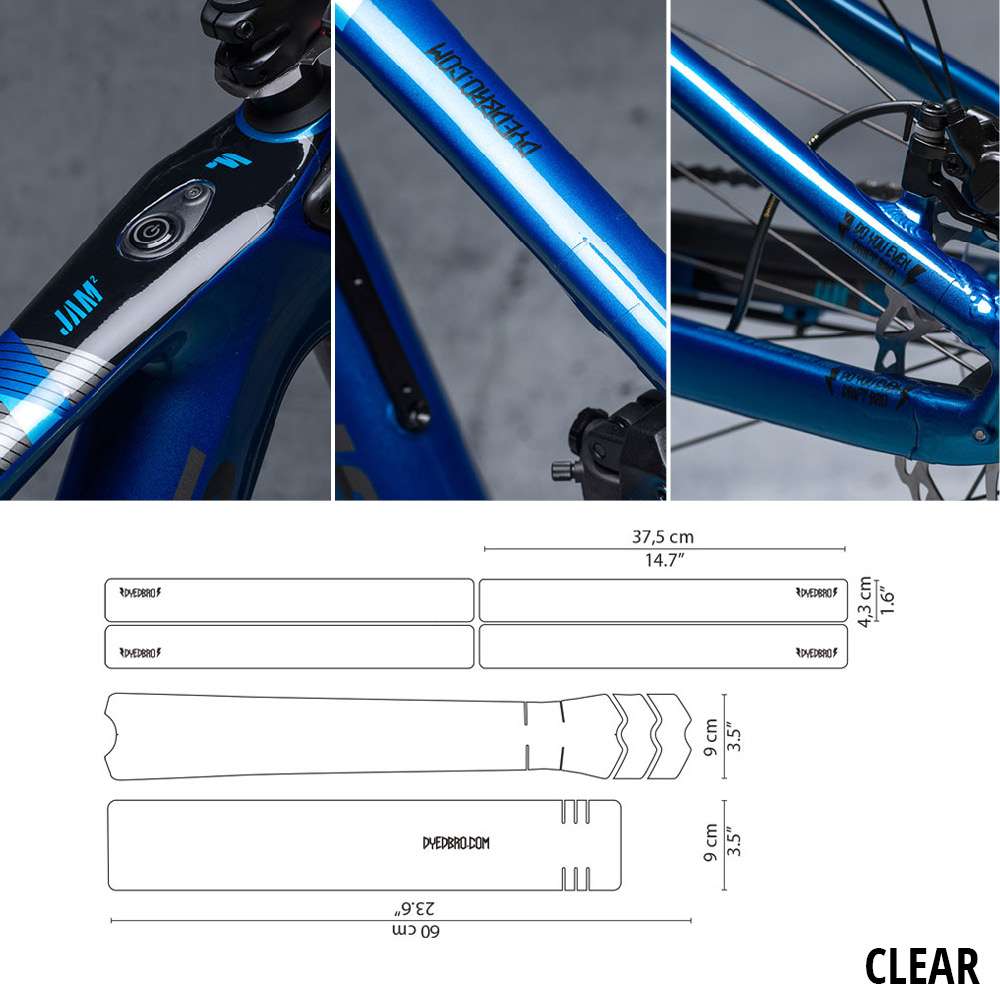 Kit protector de marco transparente Dyedbro